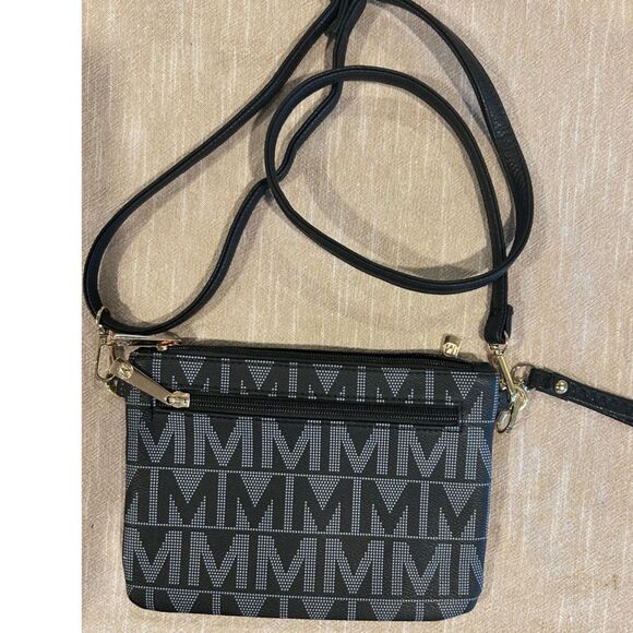 MKF Collection Geneve M Signature Crossbody Wristlet Bag by Mia K - Picture 3 of 6